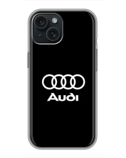 Чохол для iPhone 14 з картинкою «Класичне лого Audi»