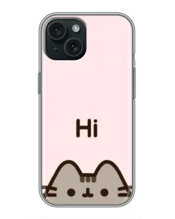Чохол для iPhone 14 з картинкою «Пушин каже Hi»
