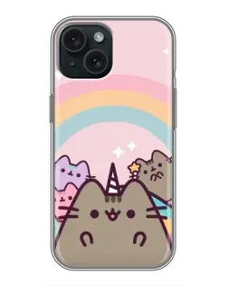 Чохол для iPhone 14 з картинкою «Єдиноріг Pusheen»