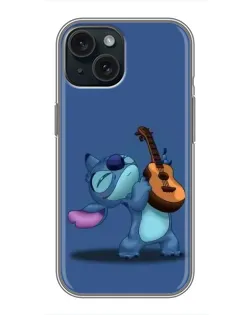 Чехол для iPhone 14 с картинкой «Стич с укулеле» Чехол для iPhone 14 с картинкой «Стич с укулеле»