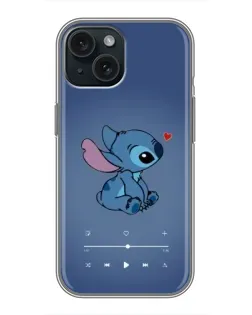 Чехол для iPhone 14 с картинкой «Музыкальный Stitch» Чехол для iPhone 14 с картинкой «Музыкальный Stitch»