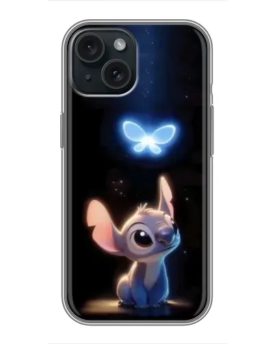 Чехол для iPhone 14 с картинкой «Сияющий Стич»