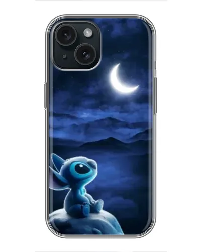 Чехол для iPhone 14 с картинкой «Лунная ночь Стича»