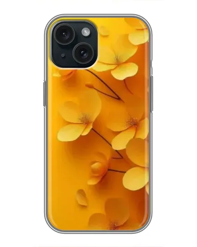 Чехол для iPhone 14 с картинкой «Золотые лепестки»