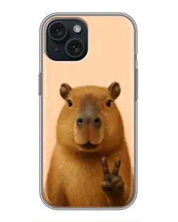 Чохол для iPhone 14 з картинкою «Капібара вікторія» Чохол для iPhone 14 з картинкою «Капібара вікторія»