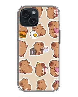 Чохол для iPhone 14 з картинкою «Капібари паттерн» Чохол для iPhone 14 з картинкою «Капібари паттерн»