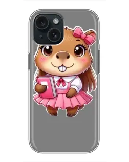 Чохол для iPhone 14 з картинкою «Дівчинка капібара» Чохол для iPhone 14 з картинкою «Дівчинка капібара»