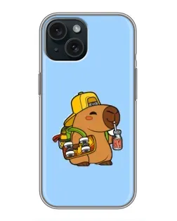 Чохол для iPhone 14 з картинкою «Капібара на скейті» Чохол для iPhone 14 з картинкою «Капібара на скейті»