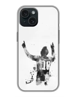 Чохол для iPhone 14 з картинкою «Чорно-білий силует Мессі» Чохол для iPhone 14 з картинкою «Чорно-білий силует Мессі»