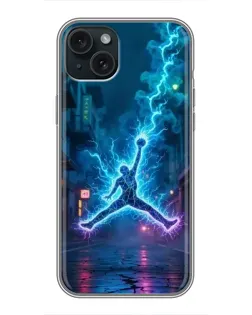Чохол для iPhone 14 Plus з картинкою «Jordan Gold Jumpman»