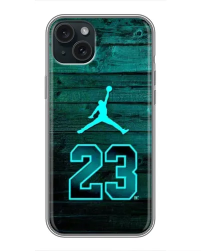 Чохол для iPhone 14 Plus з картинкою «Jordan Cyan 23»