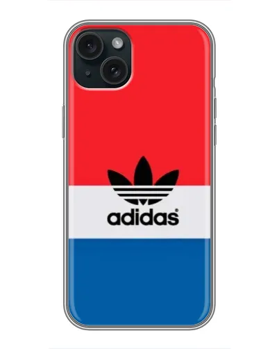 Чехол для iPhone 14 Plus с картинкой «Ретро блоки Adidas»