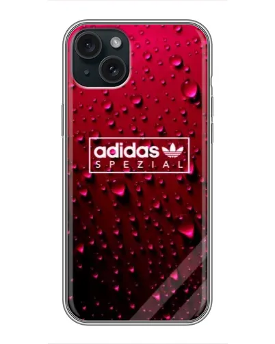 Чехол для iPhone 14 Plus с картинкой «Adidas Gold Marble»