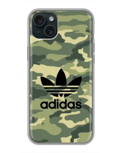 Чехол для iPhone 14 Plus с картинкой «Милитари стиль Adidas»