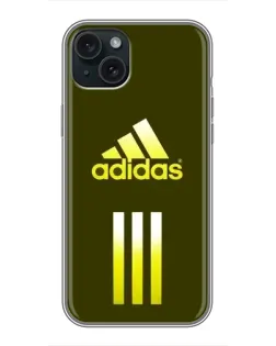 Чехол для iPhone 14 Plus с картинкой «Оливковый градиент Adidas»