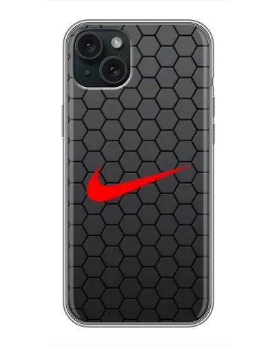 Чохол для iPhone 14 Plus з картинкою «Nike — карбонова сітка» Чохол для iPhone 14 Plus з картинкою «Nike — карбонова сітка»
