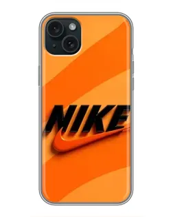 Чохол для iPhone 14 Plus з картинкою «Помаранчевий драйв Nike»