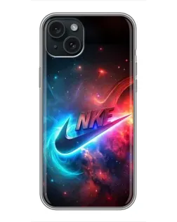 Чохол для iPhone 14 Plus з картинкою «Вогняний логотип Nike»