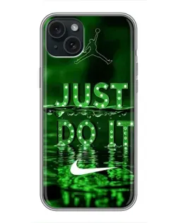 Чохол для iPhone 14 Plus з картинкою «Зелений неоновий Nike»