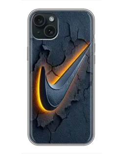 Чохол для iPhone 14 Plus з картинкою «Об'ємний логотип Найк»