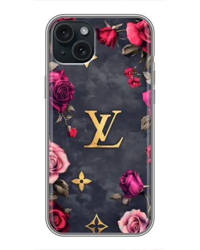 Чехол для iPhone 14 Plus с картинкой «Цветочный Louis Vuitton»