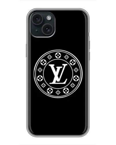 Чехол для iPhone 14 Plus с картинкой «LV — печать стиля»