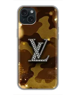 Чехол для iPhone 14 Plus с картинкой «Камуфляжный Louis Vuitton»