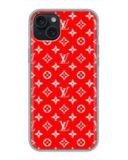 Чехол для iPhone 14 Plus с картинкой «Яркий паттерн LV»