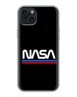 Чохол для iPhone 14 Plus з картинкою «NASA — класика Red Blue»