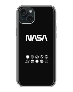 Чохол для iPhone 14 Plus з картинкою «NASA — технічний принт»
