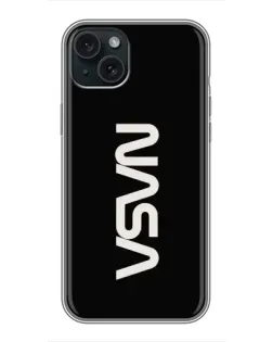 Чохол для iPhone 14 Plus з картинкою «NASA — вертикальний логотип»