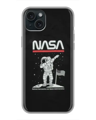 Чохол для iPhone 14 Plus з картинкою «NASA — крокуємо по Місяцю» Чохол для iPhone 14 Plus з картинкою «NASA — крокуємо по Місяцю»