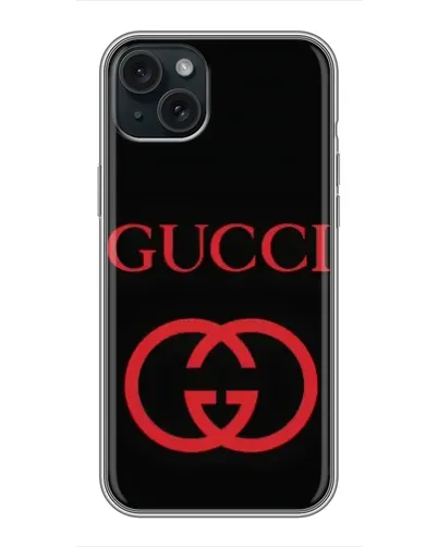 Чехол для iPhone 14 Plus с картинкой «Gucci — красный логотип» Чехол для iPhone 14 Plus с картинкой «Gucci — красный логотип»