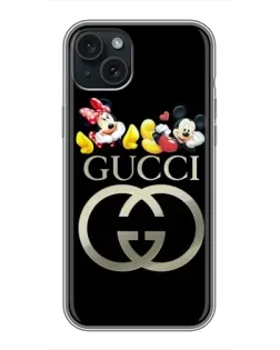 Чехол для iPhone 14 Plus с картинкой «Gucci — герои Disney»