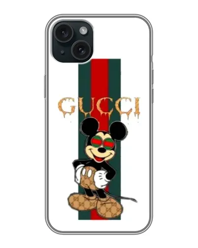 Чехол для iPhone 14 Plus с картинкой «Микки Маус Gucci — полосы» Чехол для iPhone 14 Plus с картинкой «Микки Маус Gucci — полосы»