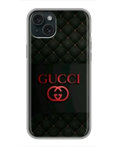 Чехол для iPhone 14 Plus с картинкой «Gucci — стеганый черный» Чехол для iPhone 14 Plus с картинкой «Gucci — стеганый черный»