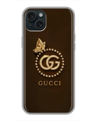 Чехол для iPhone 14 Plus с картинкой «Gucci — золотая бабочка» Чехол для iPhone 14 Plus с картинкой «Gucci — золотая бабочка»