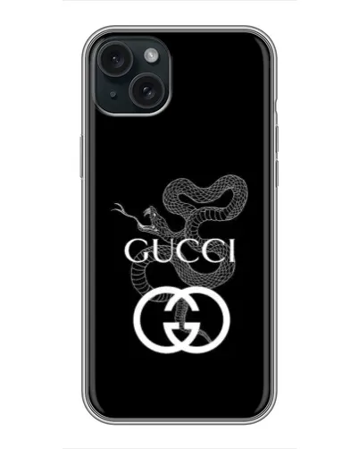 Чехол для iPhone 14 Plus с картинкой «Gucci — серебряная змея» Чехол для iPhone 14 Plus с картинкой «Gucci — серебряная змея»