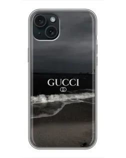 Чехол для iPhone 14 Plus с картинкой «Gucci — морской прибой»