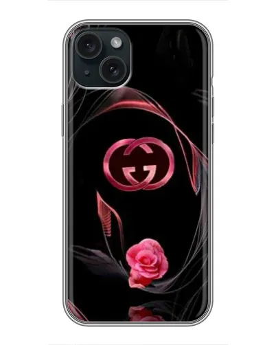 Чехол для iPhone 14 Plus с картинкой «Gucci — неоновая роза» Чехол для iPhone 14 Plus с картинкой «Gucci — неоновая роза»