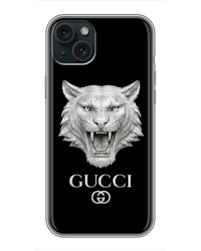 Чохол для iPhone 14 Plus з картинкою «Gucci — срібний лев» Чохол для iPhone 14 Plus з картинкою «Gucci — срібний лев»