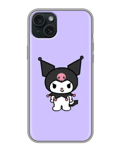 Чехол для iPhone 14 Plus с картинкой «Kuromi — нежный фиолетовый»