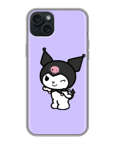 Чехол для iPhone 14 Plus с картинкой «Классическая Kuromi»