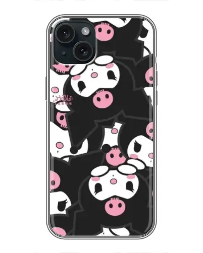 Чехол для iPhone 14 Plus с картинкой «Паттерн голов Куроми»