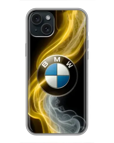 Чохол для iPhone 14 Plus з картинкою «Золотистий дим BMW»