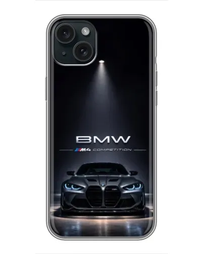 Чохол для iPhone 14 Plus з картинкою «BMW крізь нічне місто» Чохол для iPhone 14 Plus з картинкою «BMW крізь нічне місто»