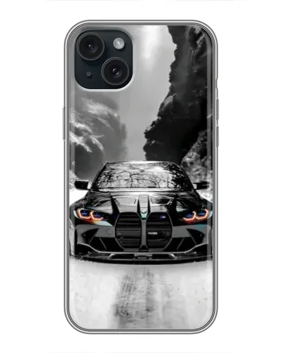 Чохол для iPhone 14 Plus з картинкою «BMW — акварельний дрифт» Чохол для iPhone 14 Plus з картинкою «BMW — акварельний дрифт»