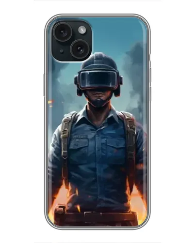 Чохол для iPhone 14 Plus з картинкою «PUBG — реалістичний герой» Чохол для iPhone 14 Plus з картинкою «PUBG — реалістичний герой»