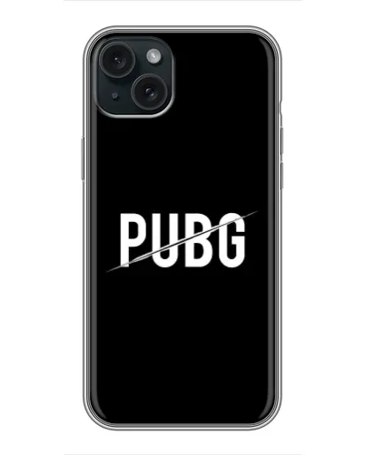 Чохол для iPhone 14 Plus з картинкою «PUBG — білий логотип» Чохол для iPhone 14 Plus з картинкою «PUBG — білий логотип»