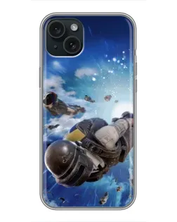 Чохол для iPhone 14 Plus з картинкою «Десант PUBG — стрибок»